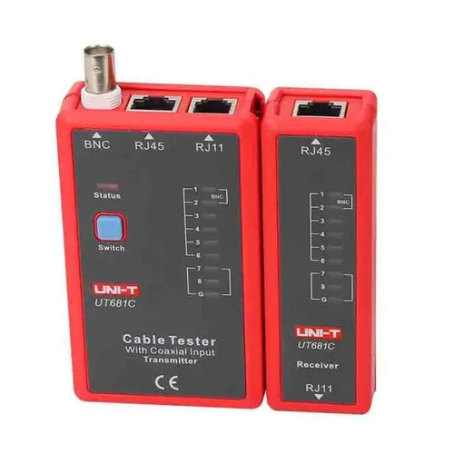 UNI-T TESTER DIGITAL DE CABLE RJ11-RJ45 Y BNC