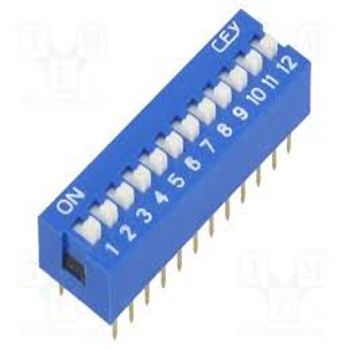 DIP SWITCH 12 POSICIONES