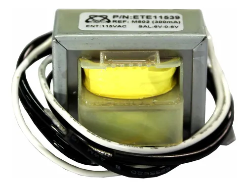 TRANSFORMADOR ELECTRICO DE 6V-0-6V