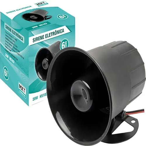 SIRENA ELECTRONICA 6 TONOS 6/14 DC 20 WATTS