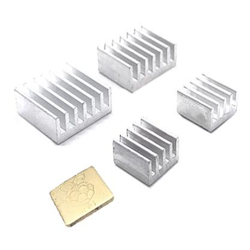 KIT DE 5 DISPADORES EN ALUMINO PARA RASPBERRY PI 4