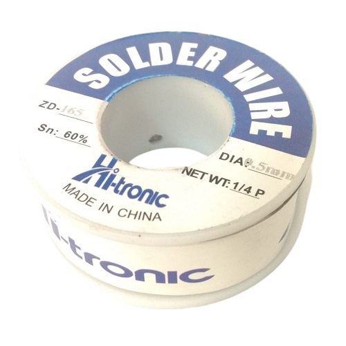 SOLDADURA ESTAÑO 60/40 ROLLO 1/4 LIBRA